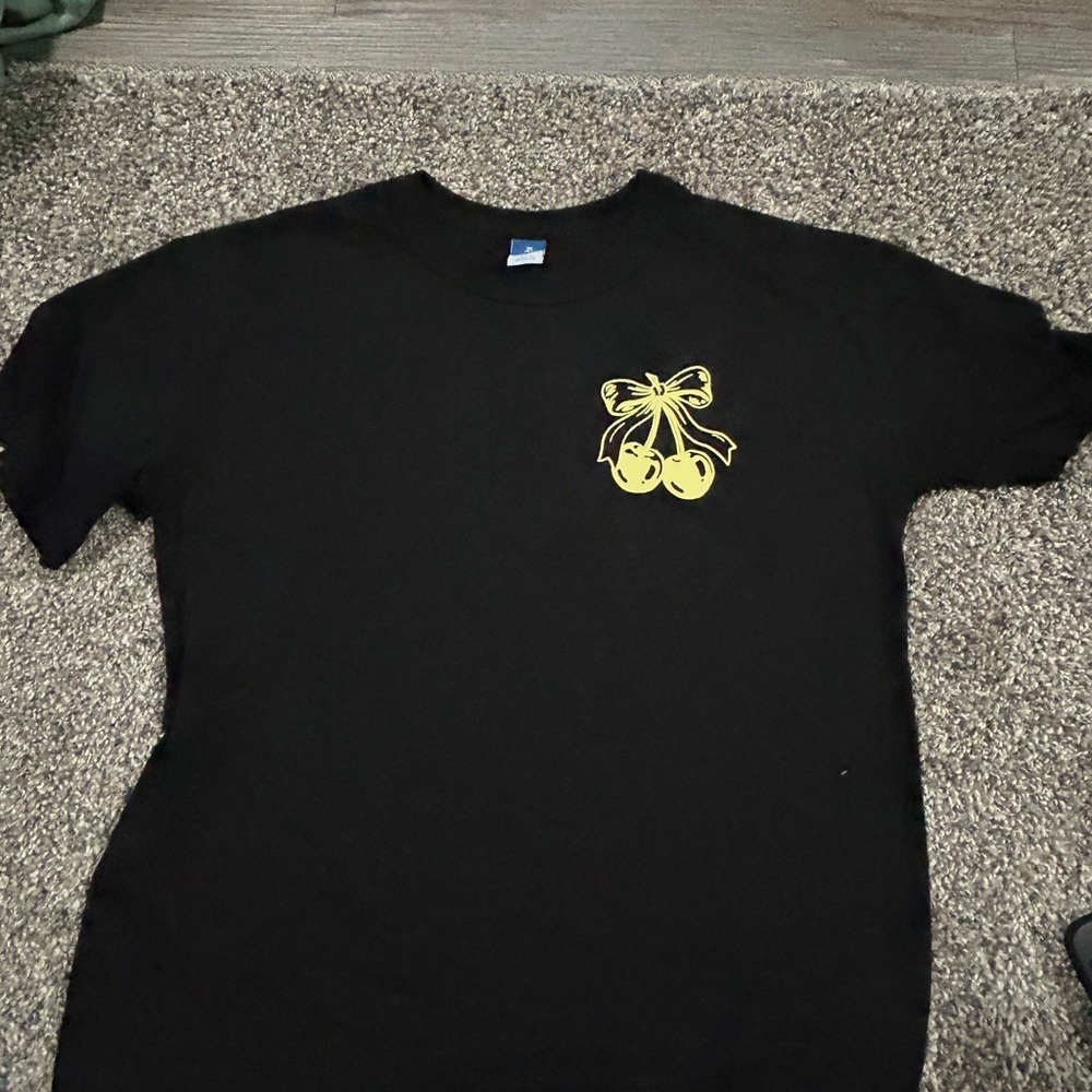 Old Navy Black Tee with Yellow Graphic